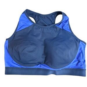 Crane XL Sports Bra Blue Duo Tone To Fit Bust‎ 40B - 40C